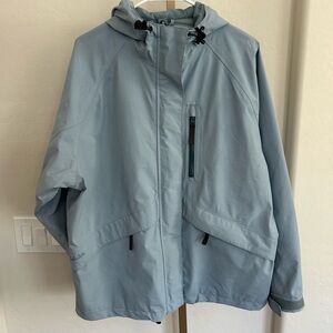 Cabela’s Gore-Tex Waterproof Rain Jacket Women’s Large Light Blue